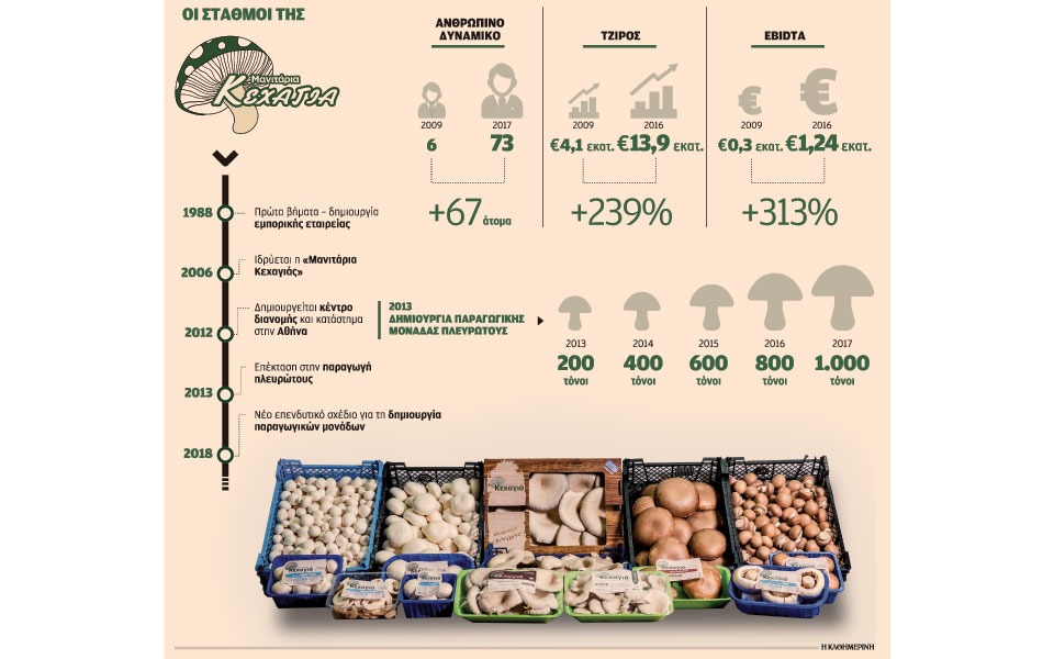 Από εισαγωγέας μανιταριών, παραγωγός και εξαγωγέας